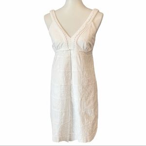 Lilly Pulitzer White Patchwork Eyelet Sleeveless Dress Sz 8